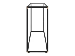Mesa consola transparente 120x35x75 cm Cristal templado