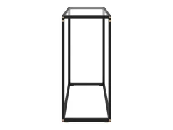 Mesa consola transparente 80x35x75 cm Cristal templado
