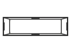Mesa consola vidrio templado transparente 120x35x75 cm ES679807