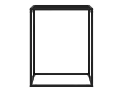 Mesa consola vidrio templado negro 60x35x75 cm