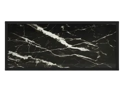 Mesa consola vidrio templado negro 80x35x75 cm ES375802