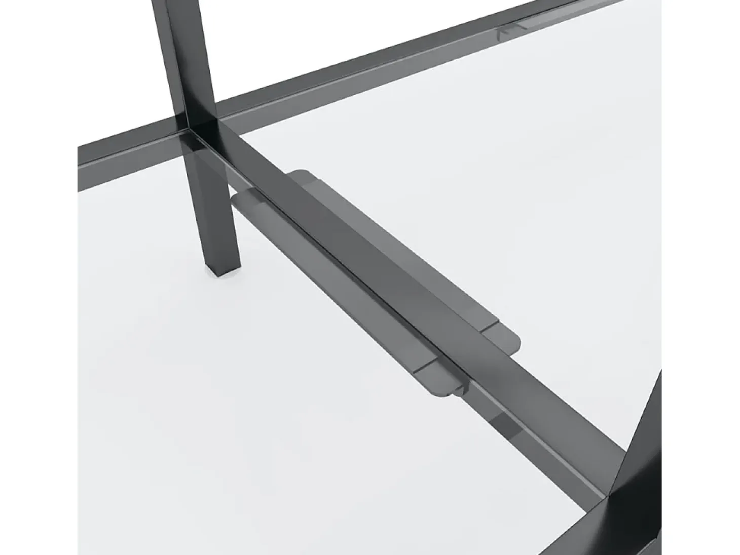 Mesa consola vidrio templado transparente 180x35x75,5 cm ES608920