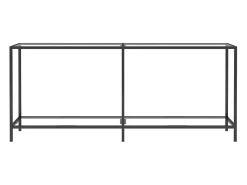 Mesa consola vidrio templado transparente 180x35x75,5 cm ES608920