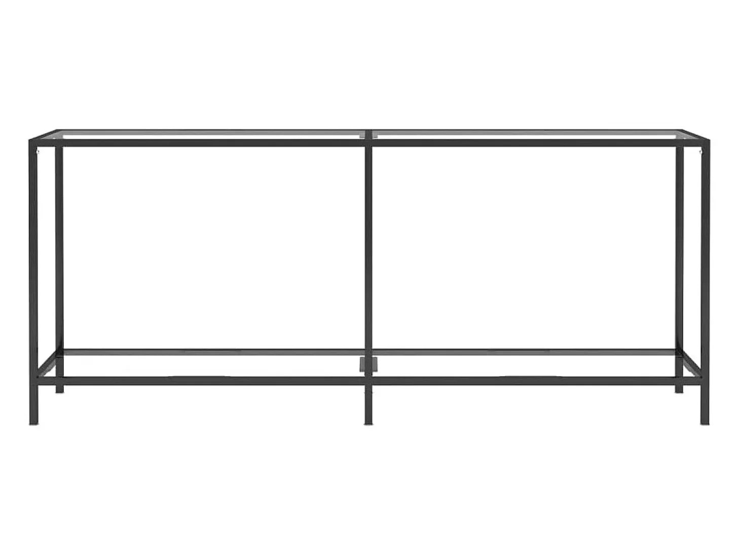 Mesa consola vidrio templado transparente 180x35x75,5 cm ES608920