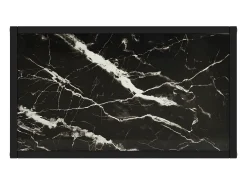 Mesa consola vidrio templado negro 60x35x75 cm ES645851