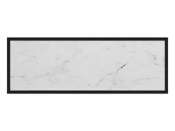 Mesa consola vidrio templado blanco 100x35x75 cm