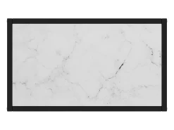 Mesa consola vidrio templado blanco 60x35x75 cm