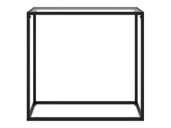 Mesa consola vidrio templado transparente 80x35x75 cm ES953745