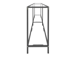 Mesa consola vidrio templado transparente 220x35x75,5 cm ES293166