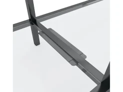 Mesa consola vidrio templado transparente 220x35x75,5 cm ES293166