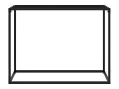 Mesa consola vidrio templado negro 100x35x75 cm ES259334
