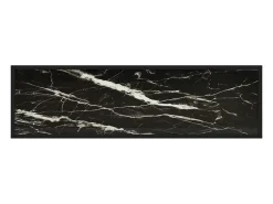 Mesa consola vidrio templado negro 120x35x75 cm