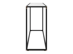 Mesa consola vidrio templado blanco 120x35x75 cm ES698716