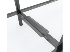 Mesa consola vidrio templado transparente 160x35x75,5 cm ES697257