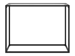 Mesa consola vidrio templado transparente 100x35x75 cm ES317823
