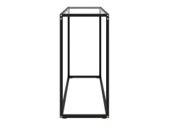 Mesa consola vidrio templado transparente 100x35x75 cm ES317823