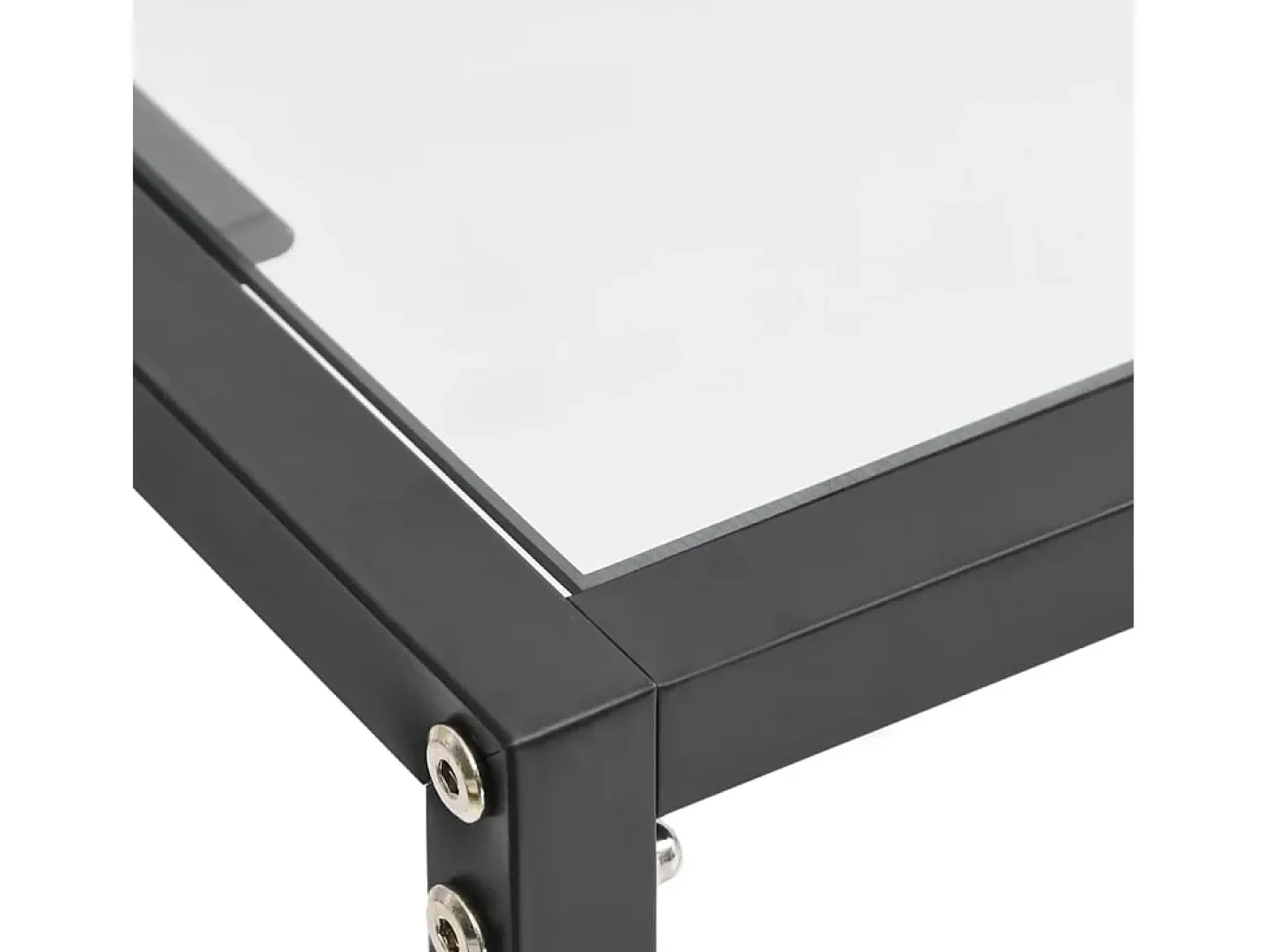 Mesa consola vidrio templado transparente 140x35x75,5cm