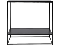 Mesa consola Viggo 1 estante color negro.