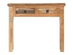 Mesa consola 90,5x30x75 cm Acacia y madera recuperada