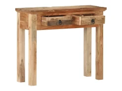 Mesa consola 90,5x30x75 cm Acacia y madera recuperada