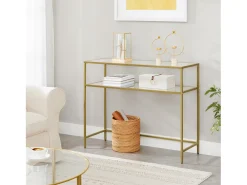 Mesa Consola 100x35x80 cm dorado