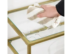 Mesa Consola 100x35x80 cm dorado