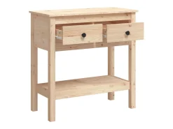 Mesa consola 75x35x75 cm Madera maciza de pino