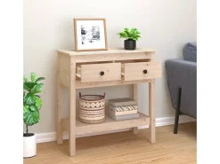 Mesa consola 75x35x75 cm Madera maciza de pino