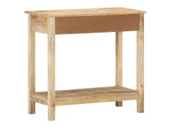 Mesa consola 80x35x74 cm Madera maciza de mango