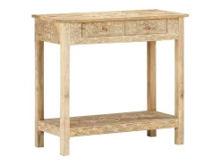 Mesa consola 80x35x74 cm Madera maciza de mango