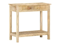 Mesa consola 80x35x74 cm Madera maciza de mango