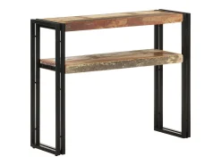 Mesa consola 90x30x75 cm Madera maciza recuperada