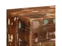 Mesa consola 90x32x75 cm madera maciza recuperada
