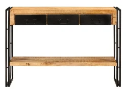 Mesa consola 110x30x76 cm Madera maciza de mango