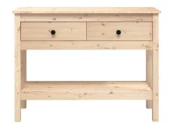 Mesa consola 100x35x75 cm Madera maciza de pino
