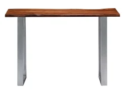Mesa consola 115x35x76 cm Madera maciza de acacia y hierro