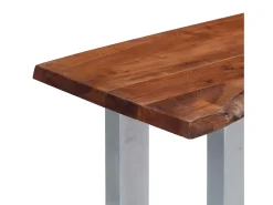 Mesa consola 115x35x76 cm Madera maciza de acacia y hierro