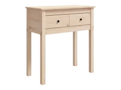 Mesa consola 70x35x75 cm Madera maciza de pino