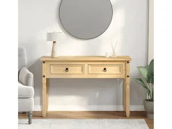 Mesa consola 115x46x73 cm madera maciza de pino