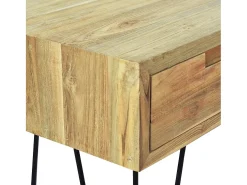 Mesa consola 120x35x76 cm madera de teca maciza