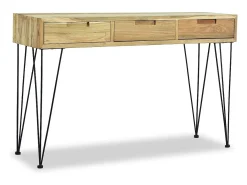 Mesa consola 120x35x76 cm madera de teca maciza
