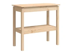 Mesa consola 80x40x75 cm Madera maciza de pino