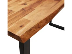 Mesa consola 110x35x80 cm madera maciza de acacia