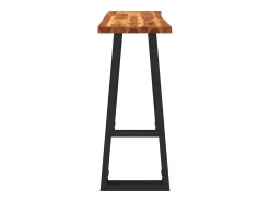 Mesa consola 110x35x80 cm madera maciza de acacia