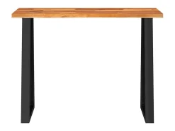 Mesa consola 110x35x80 cm madera maciza de acacia