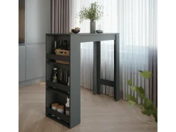 Mesa de bar antracita 45x110x106 repose