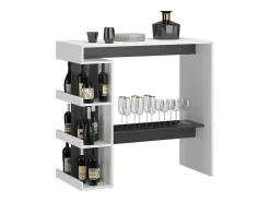 Mesa de bar blanco 108x50x103 dana