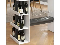 Mesa de bar blanco 108x50x103 dana