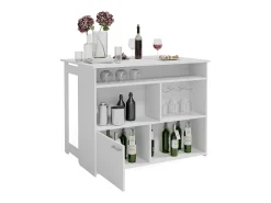 Mesa de bar blanco 116x37x90.5 dominic