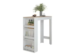 Mesa de bar blanco/sonoma 45x110x106 repose